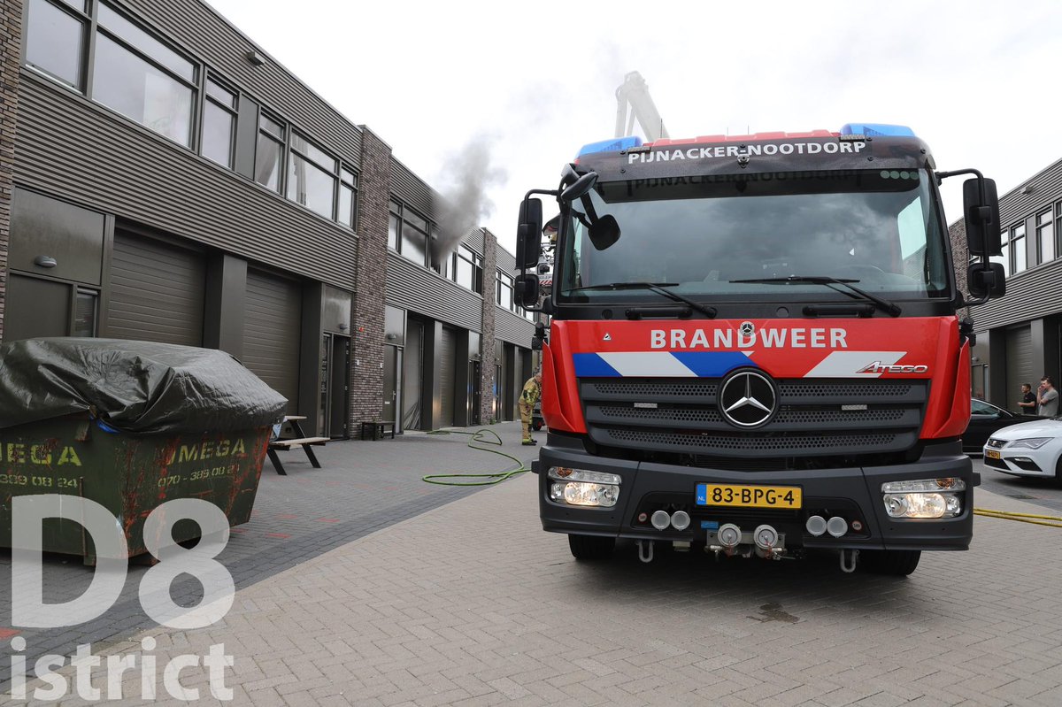 Melding brandweer Ploegerstraat Delfgauw