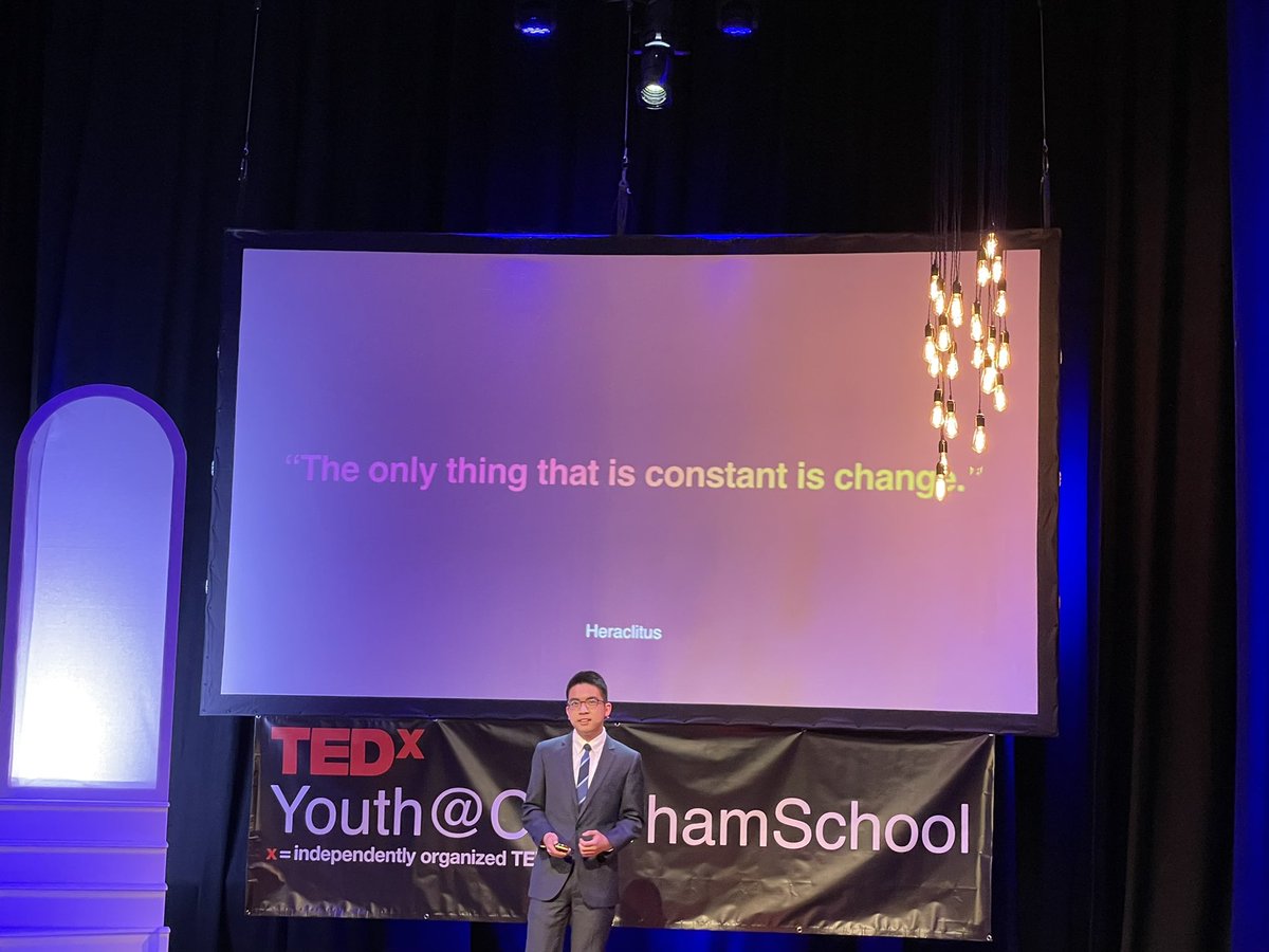 ajwebster101's tweet photo. Michael is now telling us about the vital importance of lifelong, continuous learning. Our older pupils are doing a wonderful job of role-modelling for the rest of the community today! TEDxYouth @Caterham_School #tedx #caterhamconnected https://t.co/o61Y6yHfo9
