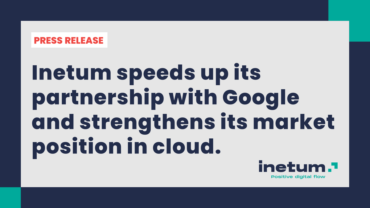We are delighted to announce a major reinforcement of our partnership with <a href="/googlecloud/">Google Cloud</a> to accelerate our clients’ #digitalization thanks to our expertise in digital flow and #cloud.
#PressRelease ➡️ gfi.world/fr-en/press/co…
#Positivedigitalflow #IntelligentWorkplace #GoogleCloud