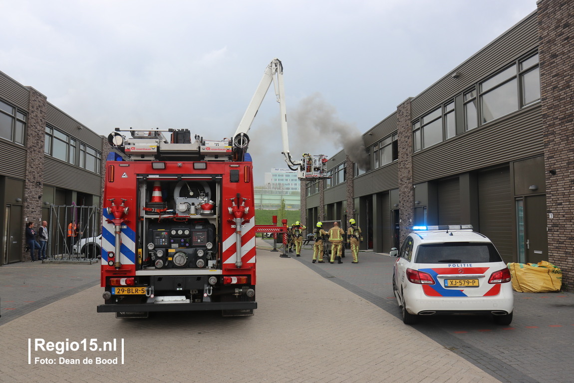 Melding brandweer Ploegerstraat Delfgauw