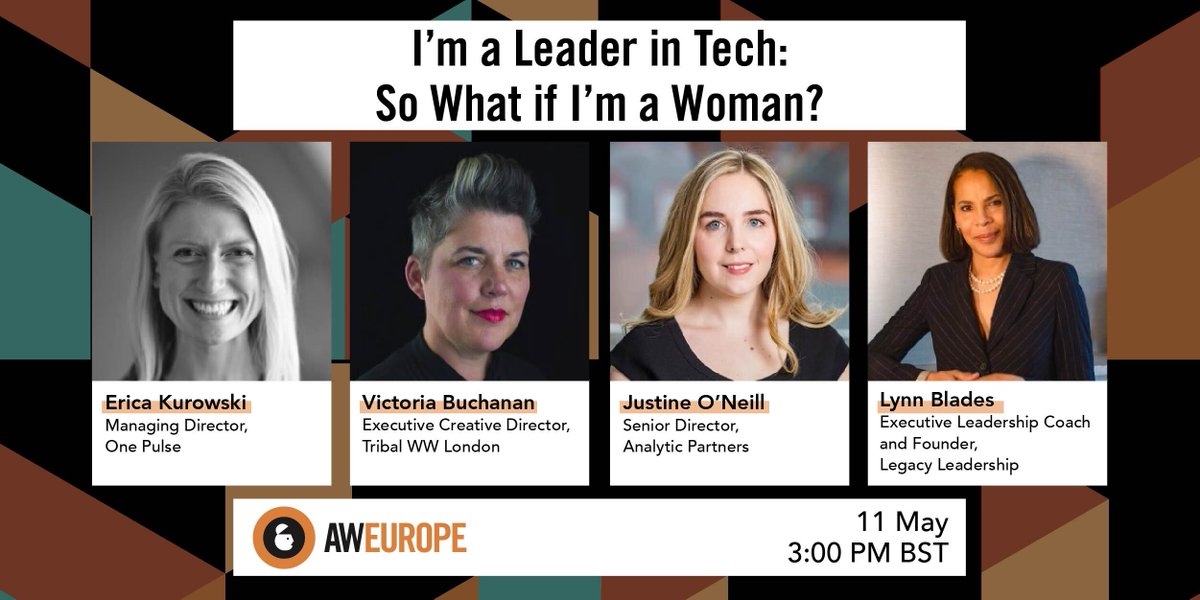 OnePulse (@onepulseapp) on Twitter photo Tune in at 3pm GMT today to catch our managing director Erica Kurowski discuss what she thinks is next in tech and leadership journeys as women in tech at <a href="/AWEurope_/">Advertising Week Europe</a>
Tune in using the link >> bit.ly/3tAo3aI
#womenintech #leadership #AWeurope #AdTech <a href="/advertisingweek/">Advertising Week</a> Tune in at 3pm GMT today to catch our managing director Erica Kurowski discuss what she thinks is next in tech and leadership journeys as women in tech at <a href="/AWEurope_/">Advertising Week Europe</a>
Tune in using the link >> bit.ly/3tAo3aI
#womenintech #leadership #AWeurope #AdTech <a href="/advertisingweek/">Advertising Week</a>