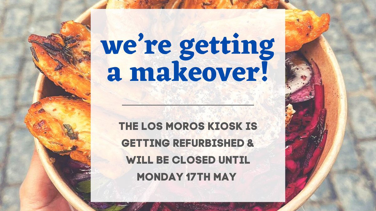 Los Moros York (@los_moros_york) on Twitter photo The Los Moros kiosk at <a href="/Shambles_Market/">Shambles Market</a> will be closed until Monday 17th May whilst we have a makeover! Pop on over next week to see our glow up✨
📷 IG: living.york The Los Moros kiosk at <a href="/Shambles_Market/">Shambles Market</a> will be closed until Monday 17th May whilst we have a makeover! Pop on over next week to see our glow up✨
📷 IG: living.york