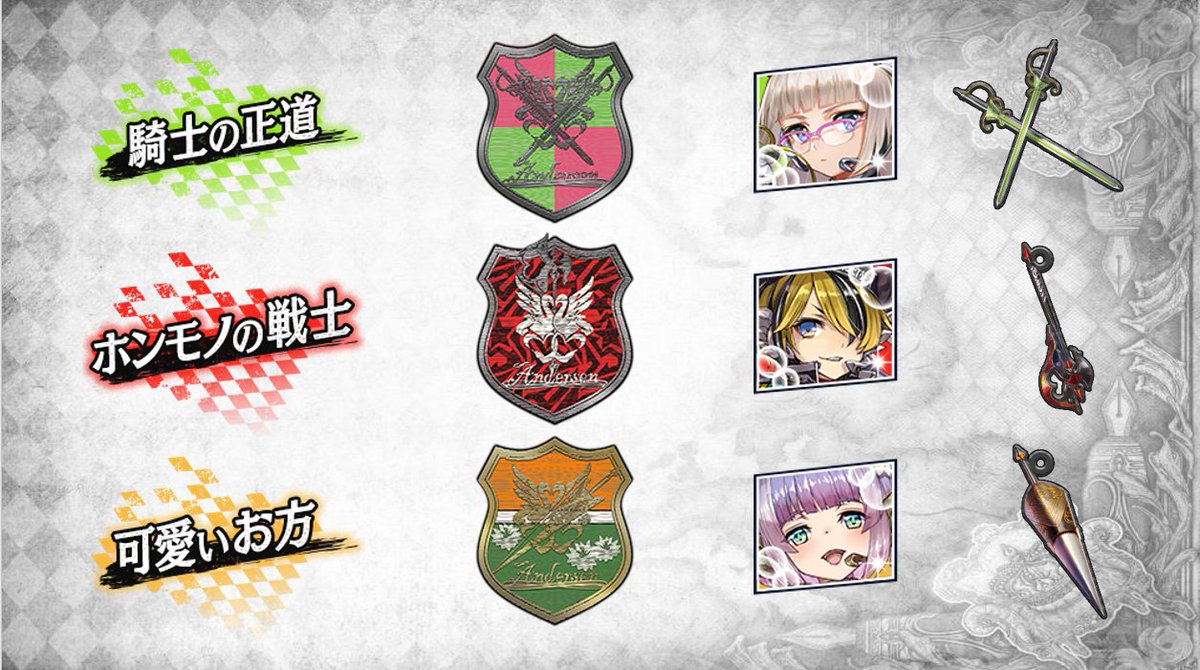 ワンダーランドウォーズ公式 Net 本日より ウィッチハウスとライテルームに ルカ メイディ ローザ 3キャスト分の下記のアイテムが追加 ウィッチハウス ペンステッカー6種 3 ペンチャーム2種 3 ライテルーム スタンプチャット4種 3