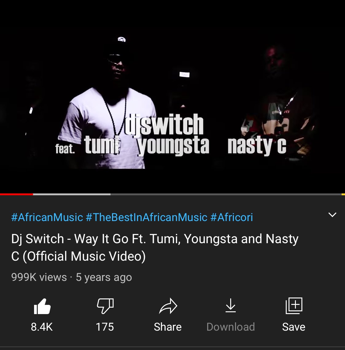 DjSwitchSA's tweet image. So much has happened since then
#wayitgo .@TumiMolekane .@Nasty_CSA .@YoungstaCpt 

youtu.be/JCDX1hq1ijI

Bless up SA HIPHOP is far from DEAD 💀 PLEASE SIT DOWN!