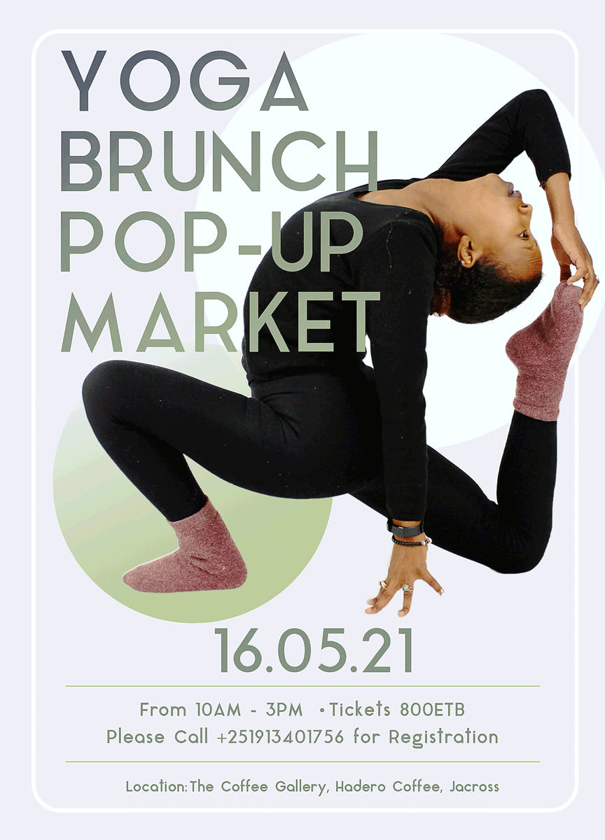 Come join us for a day of healthy fun! #selfcaresunday
📍The Coffee Gallery (Jacros - Salite Mehret Rd)
Give us a call to register  to register +25191 3401756
#yoga #brunch #coffee #popup #selfcare #sundayfunday #healthyliving #selfcaresunday #addisababa #Ethiopia