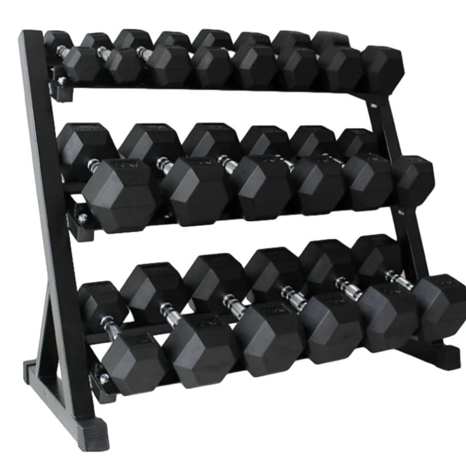 john_terzich's tweet photo. The weights on the left go to 55 pounds in 5 pound increments &amp; take up a ton of space, for around $1200. Or the adjustable set that goes to 55 pounds, in 2.5 pound increments &amp; takes up very little space for only $350. If your wanting I set of Dumbbells, I highly recommend them https://t.co/LGy2XEAlD2