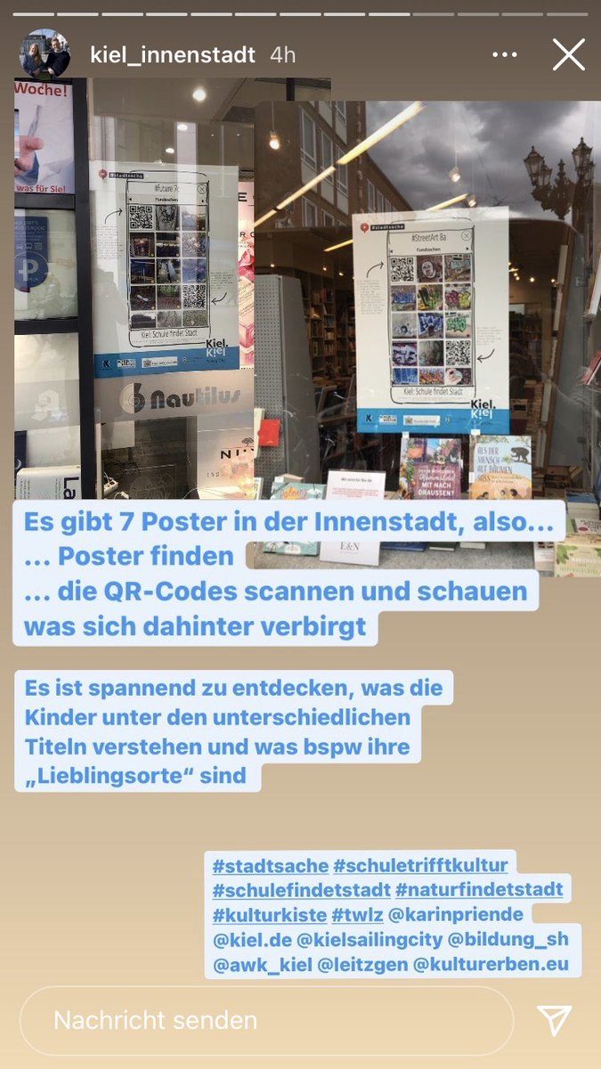 kulturerben_eu's tweet photo. @Kiel_Innenstadt Vielen Dank für die tolle Story bei Instagram über das Projekt #stadtsache: Schule findet Stadt https://t.co/5qCwmwHhM5 #Kiel @Bildung_SH https://t.co/oJ0bSa0TLx