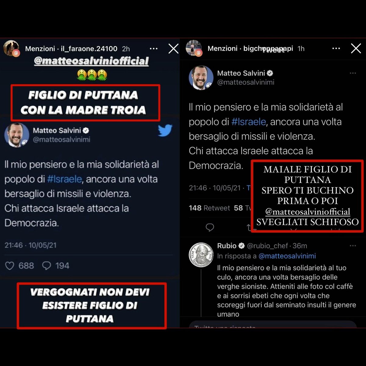 matteosalvinimi's tweet photo. E poi si dicono democratici e pacifisti... Querelo o ignoro? https://t.co/vhTZ2MO1z1
