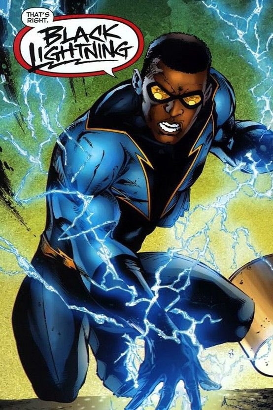 Electro (Marvel 1964); Black Lightning (DC comics 1977). DC s’inspire de Marvel. A noter ici que Black lightning est le premier héros noir de DC