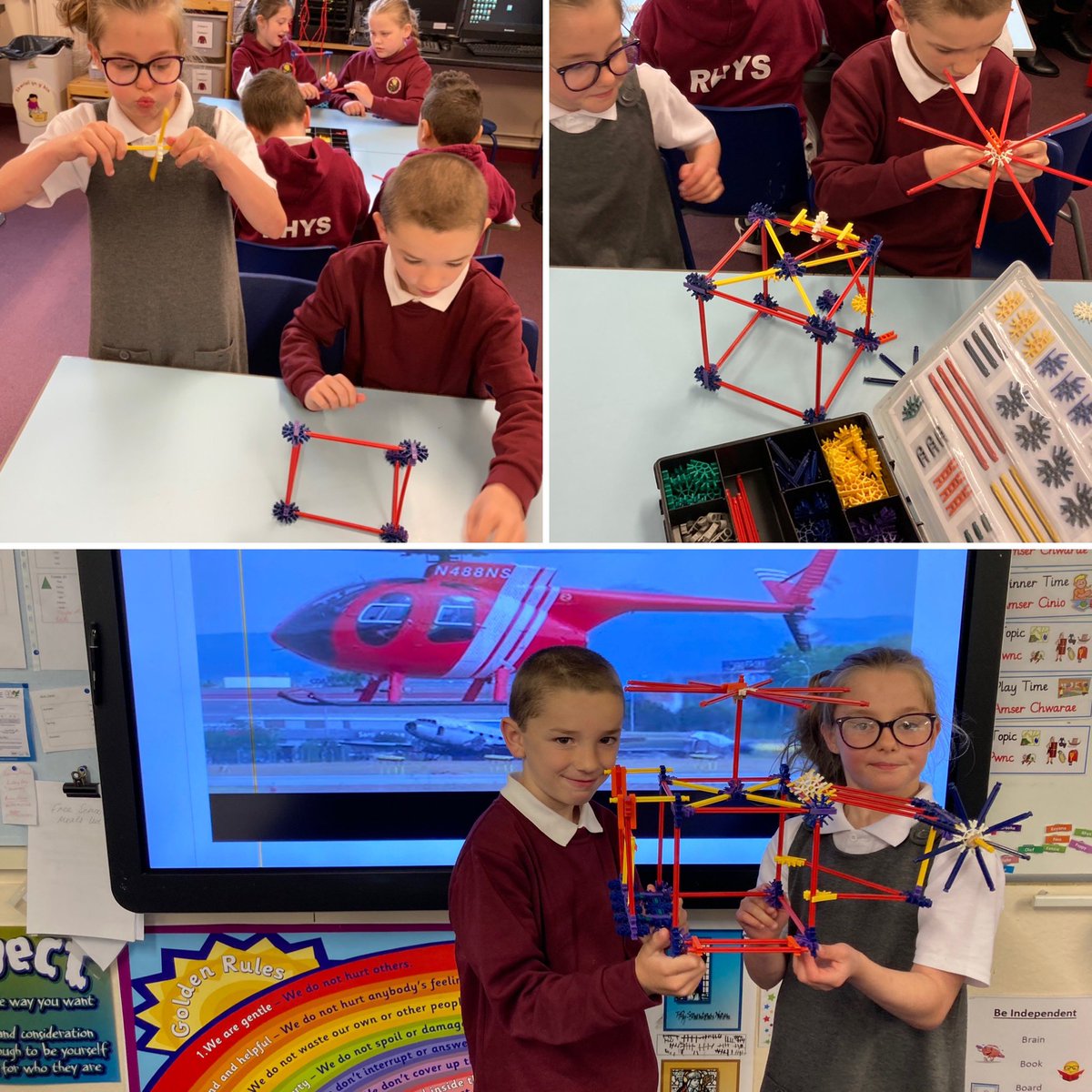 StTheresePT's tweet photo. Year 3 thoroughly enjoyed a visit from @XLWales who challenged them to design and build helicopters 🚁. They rose to the challenge using their #thinkingskills to solve problems. #ambitouscapablelearners #flighttopic ✈️ 🚁 https://t.co/XZVCkagm2C