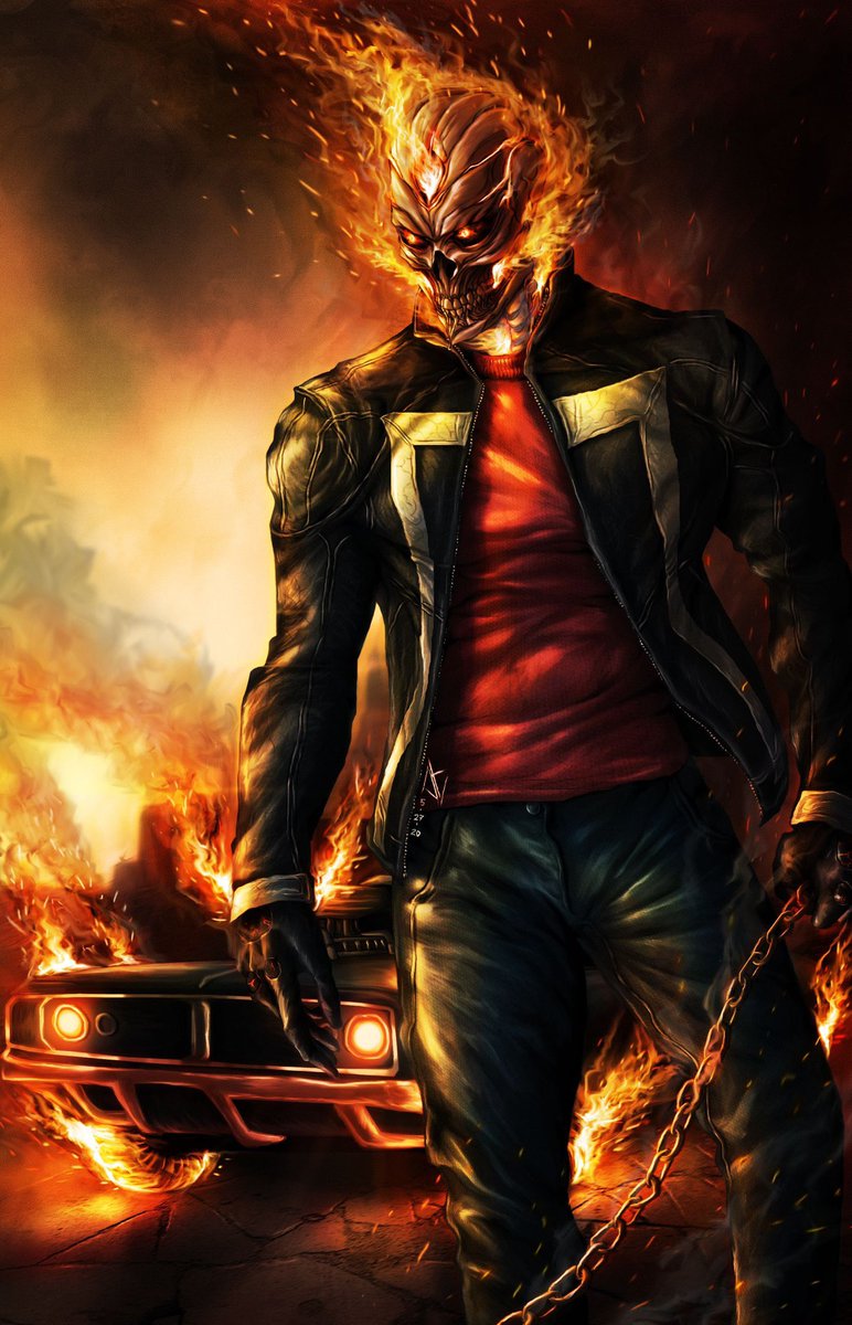 Atomic Skull (DC comics 1976); Ghost Rider (Marvel 1972). DC s’inspire de Marvel