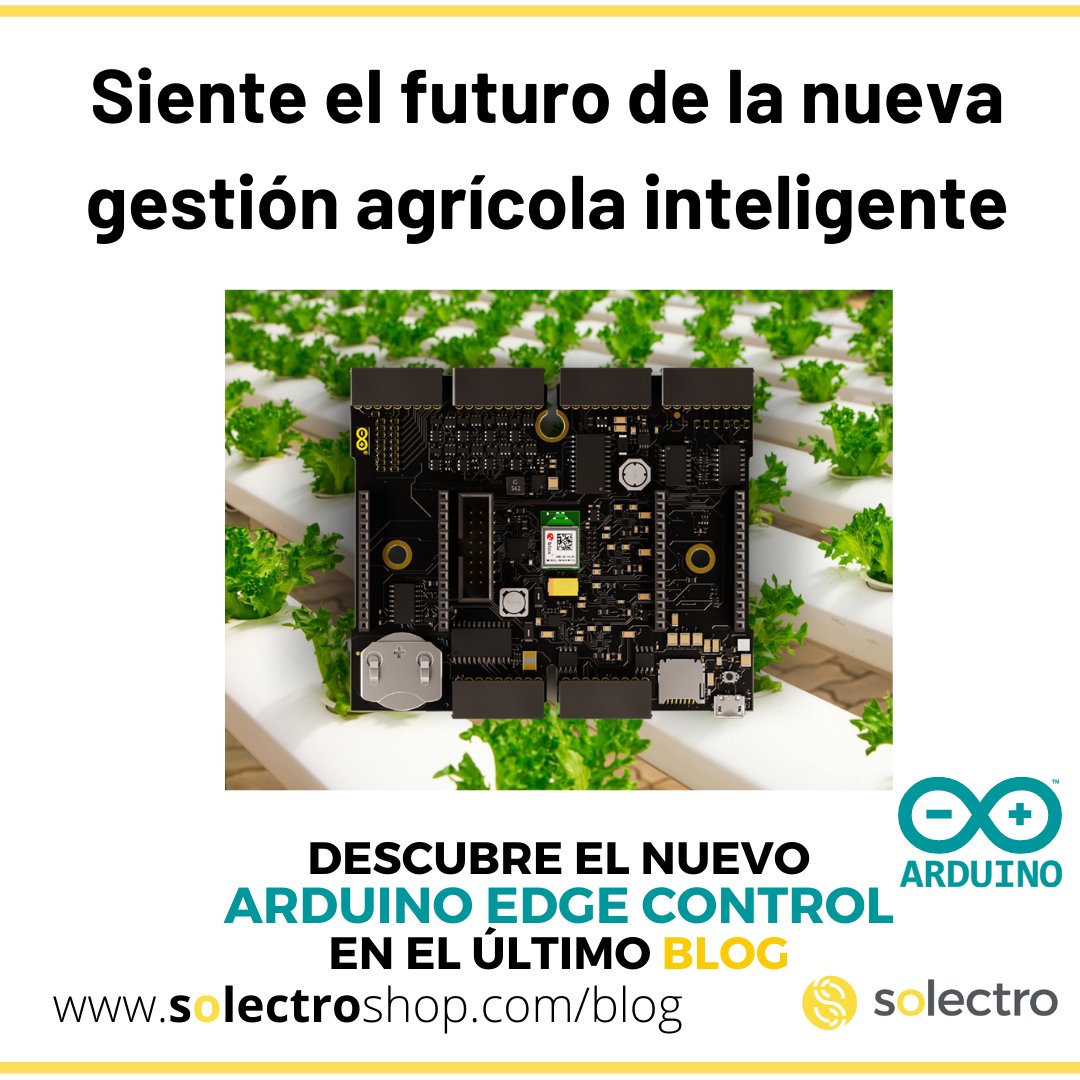 solectroshop's tweet image. Siente el futuro de la nueva gestión agrícola inteligente de #ArduinoEdgeControl
☀El Arduino Edge Control está diseñado para agricultura de precisión. Descubre cómo en nuestro último #Blog
➡️solectroshop.com/es/blog/siente…
#Solectroblog #smartagriculture #Arduino #IoT #Arduinoespaña