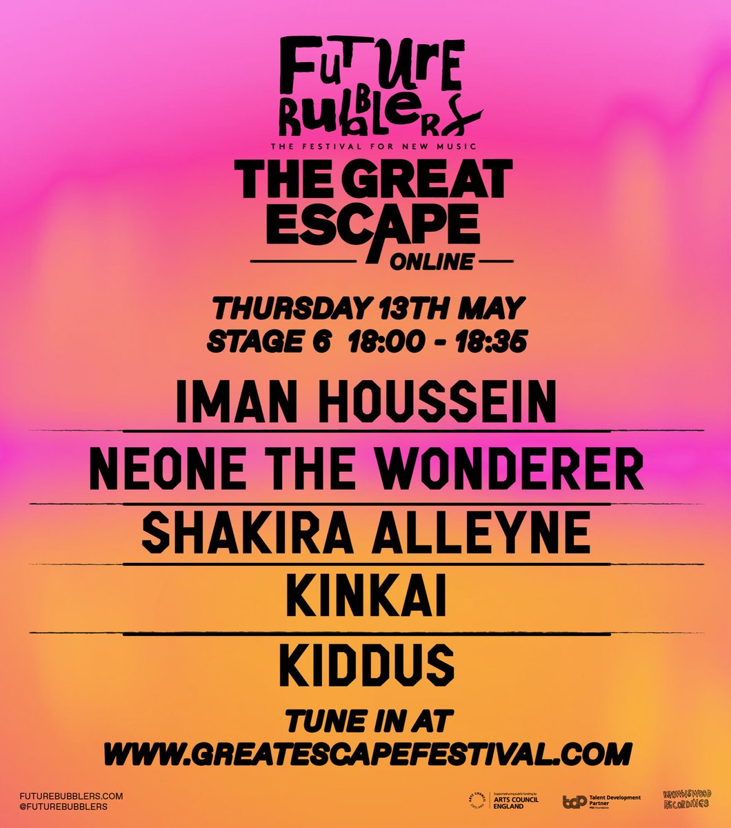✨FUTURE BUBBLERS @greatescapefest THIS THURSDAY✨

Join us on Stage 6 from 18:00 - 18:35, to watch the Bubblers give a once in a lifetime performance. Don’t miss out💫

Click here to watch🎉bit.ly/3eVRGOg