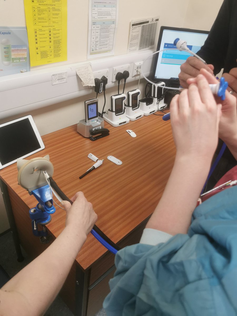 annaReichelt2's tweet image. Endostich training at Endoscopy LRI today. Another advancement in endoscopy meaning we can close defects and fix stents in place improving patient outcomes. #innovation #endoscopy #universityhospitalsofleicester #uhl #improvement #appollo