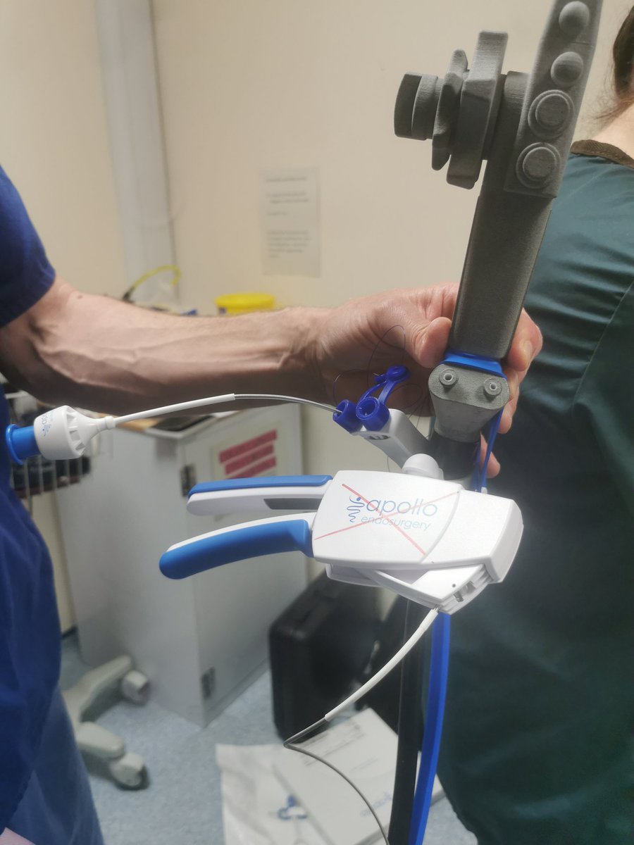 annaReichelt2's tweet image. Endostich training at Endoscopy LRI today. Another advancement in endoscopy meaning we can close defects and fix stents in place improving patient outcomes. #innovation #endoscopy #universityhospitalsofleicester #uhl #improvement #appollo