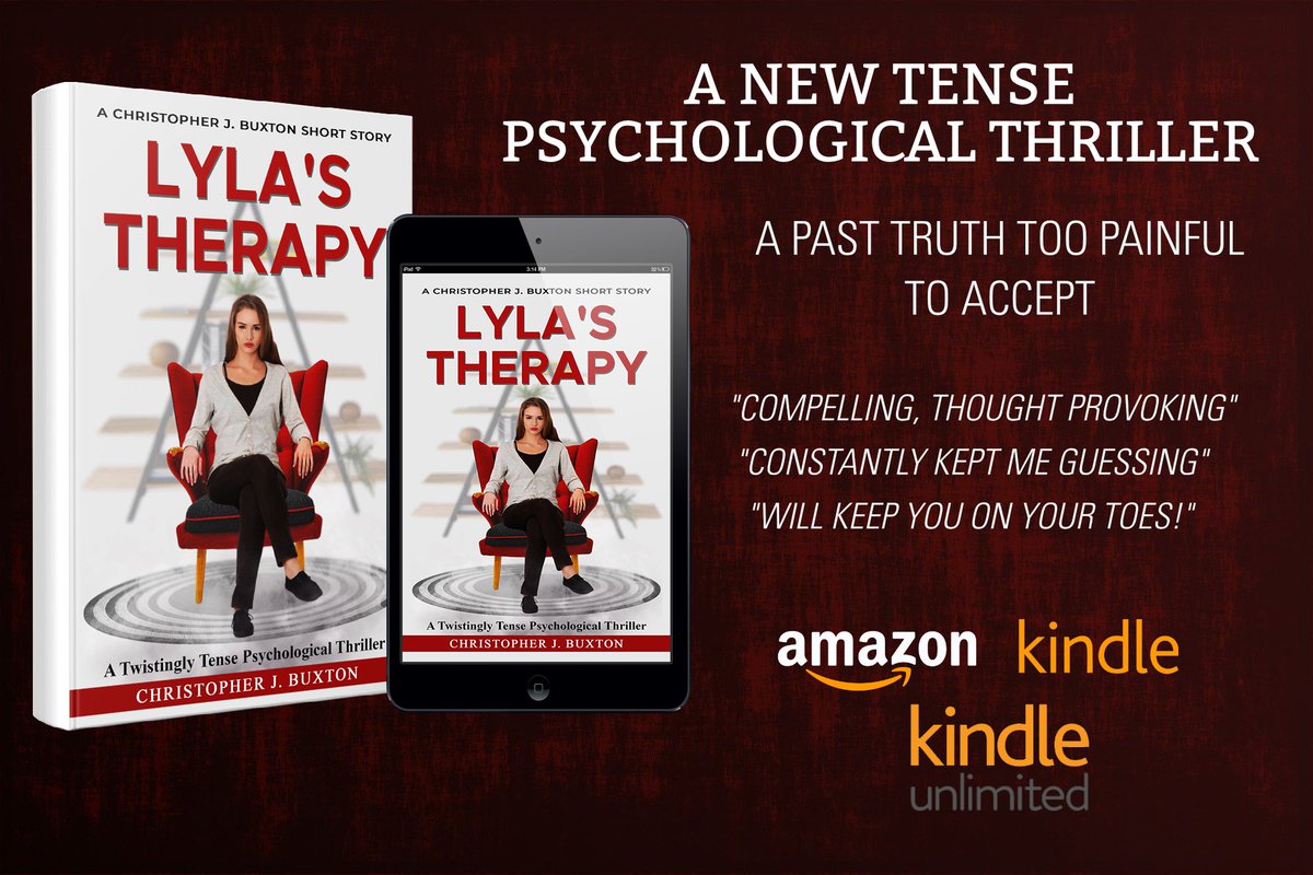 My new book Lyla's Therapy: is out now. I'm overwhelmed with the early reviews. 
:amazon.com/dp/B092RCBBFR?…
UK: amazon.co.uk/LYLAS-THERAPY-…

#newbooks #shortstories #shortreads #booklover #ebook #kindle #thrillerbooks #thrillerreads #pyscologicalthriller #ebookstagram #KindleUnlimited: