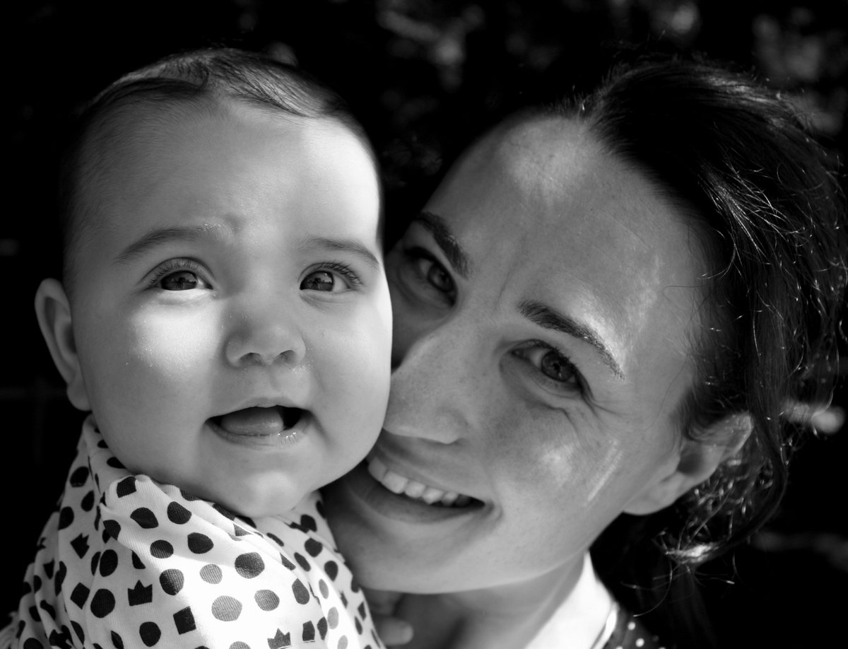 This black and white photo of my daughter & I is an act of solidarity with women whose rights are violated. Standing in solidarity means I see all the women worldwide who fear for their basic safety because of their gender #NLagainstGBV #IstanbulConventionSavesLives #WeRiseUp