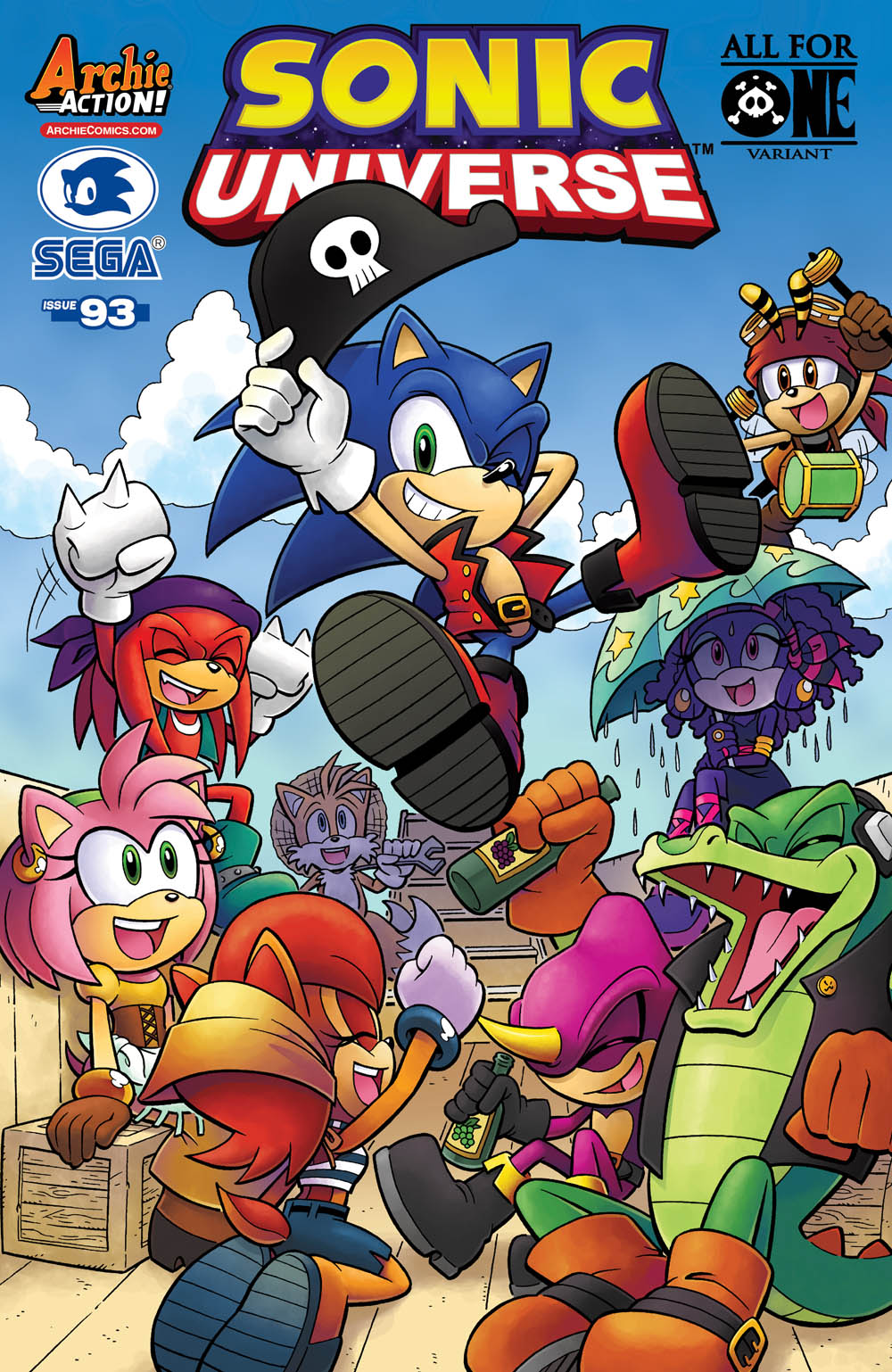Semi Frequent Sonic Facts Sonic Universe 93 S Variant Cover Homages The Cover Of One Piece Volume 61 T Co Fnt7tdqutv Twitter
