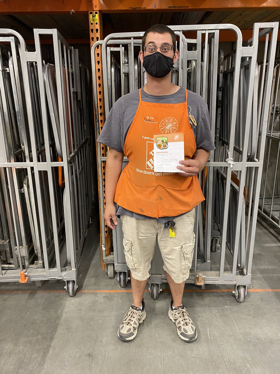 My man Cedric working safe while handling freight in receiving. Great job getting caught orange handed.