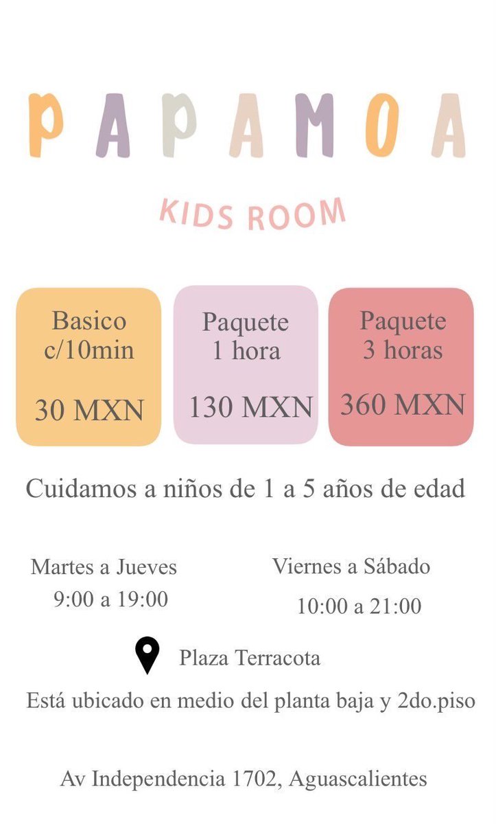 es_programador's tweet photo. Ya abrimos la nueva tienda en Aguascalientes. Se llama Ludoteca Papamoa como cuidado los niños 👶 
Sí hay en plaza Terracota.#aguascalientes #ludoteca #nueva #plazaterracota https://t.co/S7tgZXPTbk