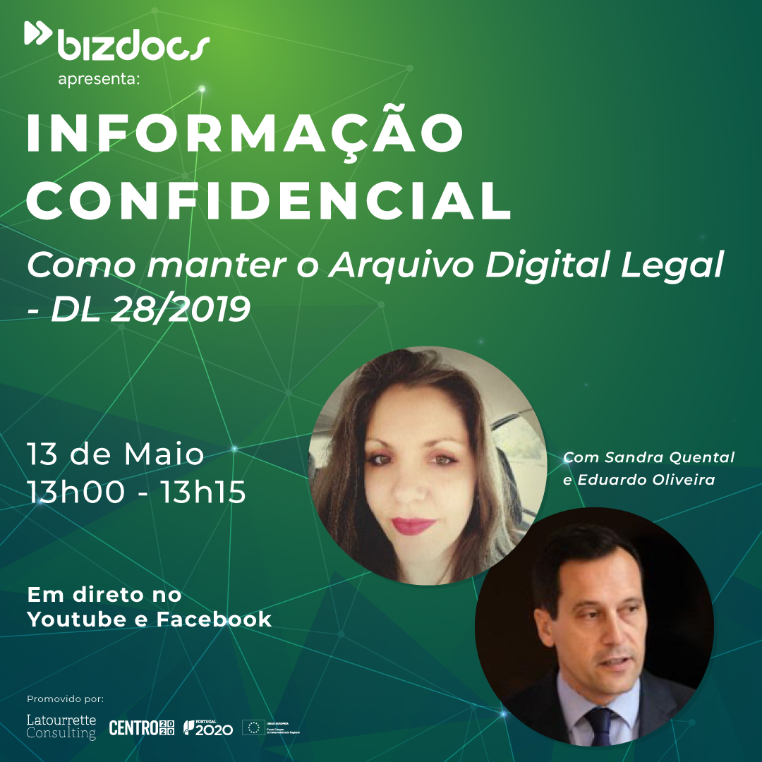 BizdocsCS's tweet photo. No próximo dia 13 de Maio, Sandra Quental e Eduardo Oliveira explicam-lhe, em menos de 15 minutos, tudo o que precisa de saber sobre as Alterações no Decreto-Lei e como essas alterações ajudam o Arquivo Digital Legal.

Inscreva-se em: https://t.co/HVJd2RX8M7 https://t.co/1Ix10Xhztu
