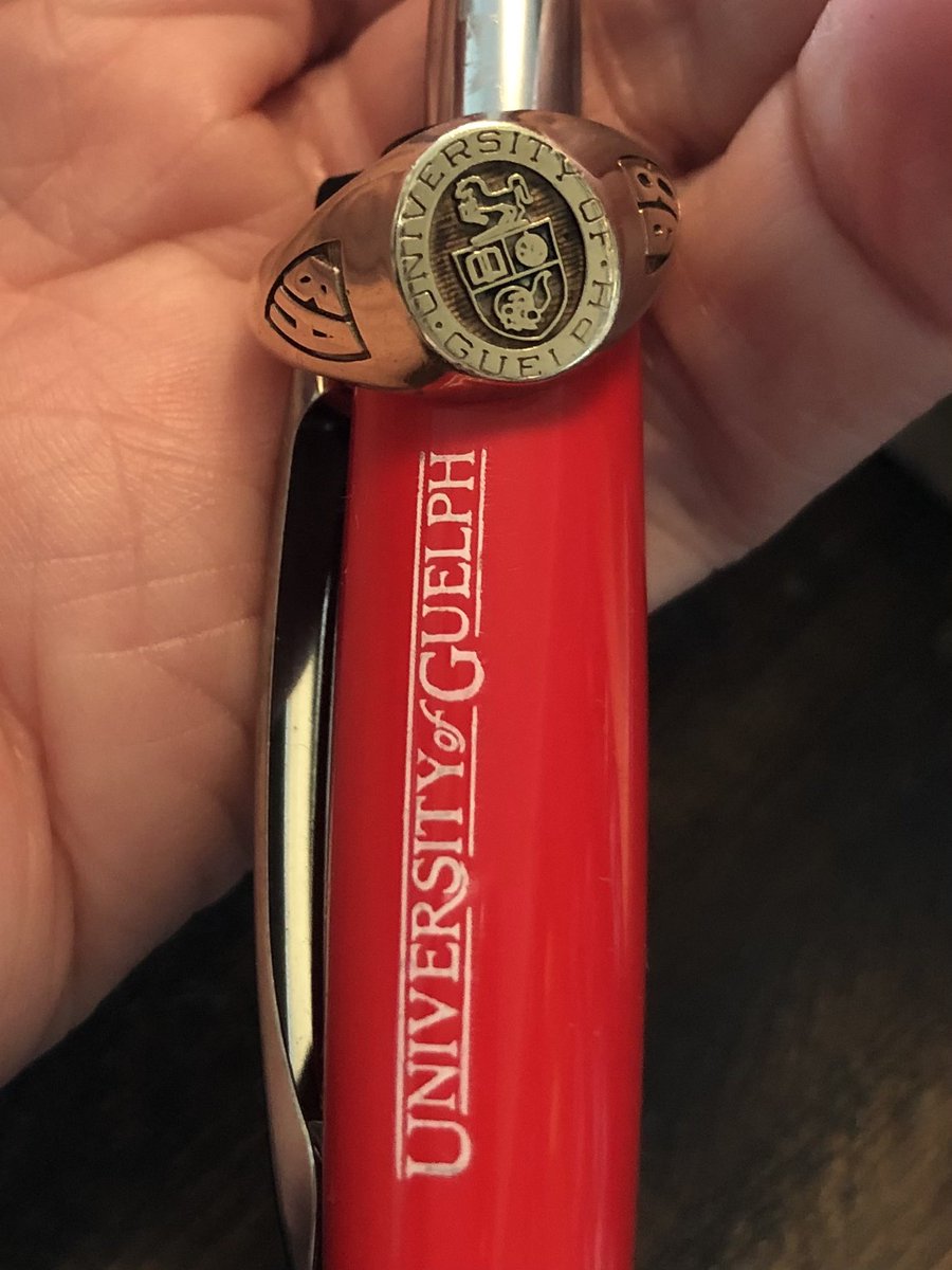 baieramy's tweet photo. When your swag for #CAUCE2021 arrives!! Lovin’ the UofG pen! #almamater #lifelonglearning https://t.co/MrPRDwYl3A