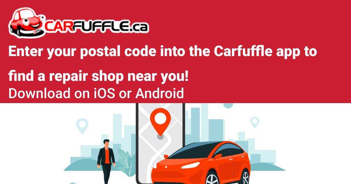 carfufflecanada's tweet photo. Choosing the best #vehiclerepair shop to take your vehicle to can be difficult. Enter your postal code into the Carfuffle app, and we’ll recommend the best repair shop in the #GTA located closest to you. Download the app for FREE today on iOS or Android! 📱 https://t.co/04scF60Tm3