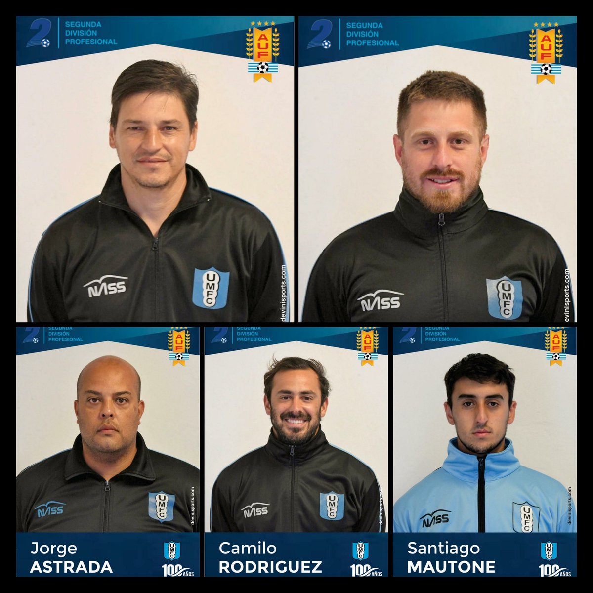 #Plantel2021 

DT: Gastón de los Santos
AT: Felipe Lazcano
EA: Jorge Astrada
PF: Camilo Rodriguez
KINE: Santiago Mautone

#Umfc #100Años