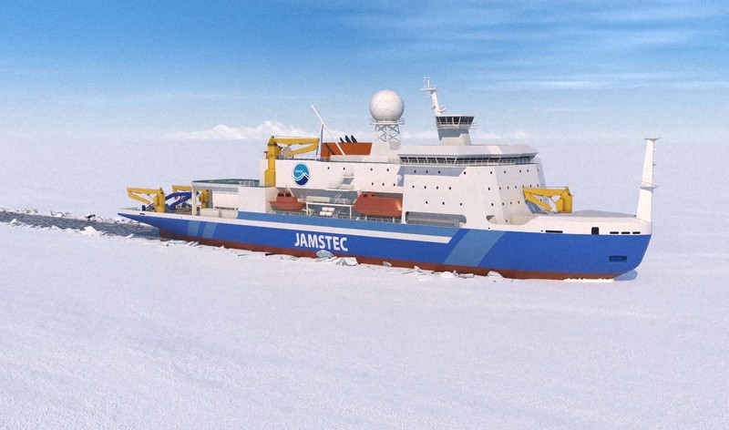 Railotech's tweet photo. Japan is planning a new 13,000-tonne #PolarClass 4 #icebreaking research vessel capable of breaking 1.2-metre ice at a speed of 3 knots.
https://t.co/7ibE4swq2x https://t.co/slxREDYI7R