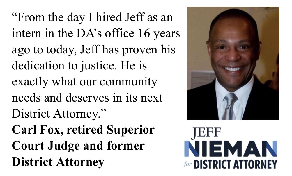 JeffNiemanNC's tweet photo. Judge Fox has served Chatham and Orange Counties as an Assistant DA, DA and Superior Court Judge for over 40 years. I am beyond grateful for his support and encouragement. https://t.co/6PMd8ywsYc https://t.co/clzgBu2P6l
