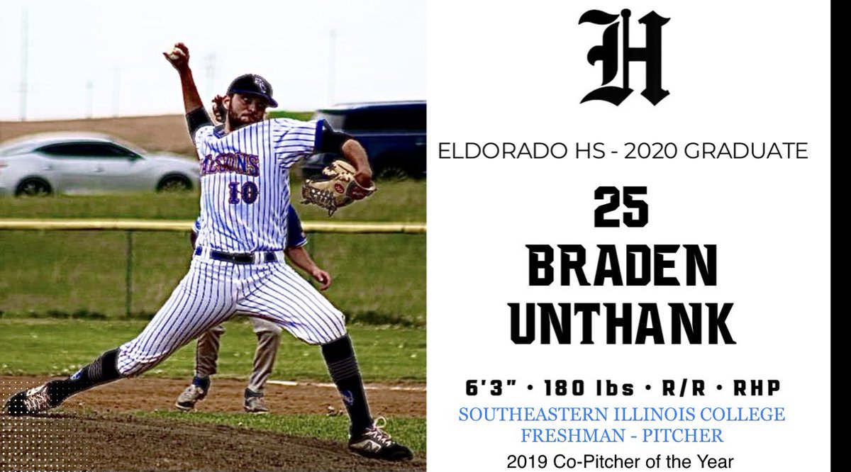 He’s back! We welcome back RHP and 2019 Co-Pitcher of the Year, Braden Unthank! He helped lead us to a 2019 24th District Title and one game away from a State Tournament appearance. He enters this season with a chip on his shoulder and high expectations! He rounds out the roster!