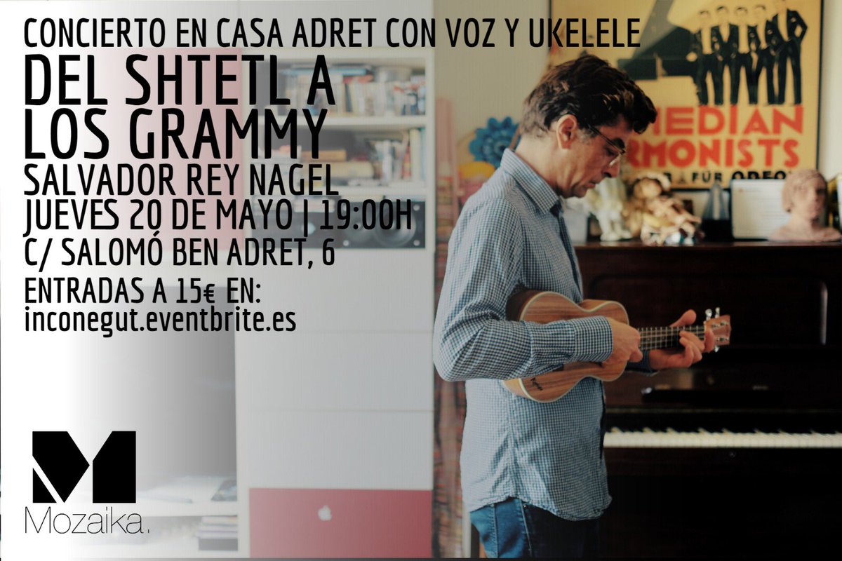 Consigue tu entrada ahora; ¡hay poquitas!
<a href="/MozaikaBCN/">Plataforma Mozaika</a>