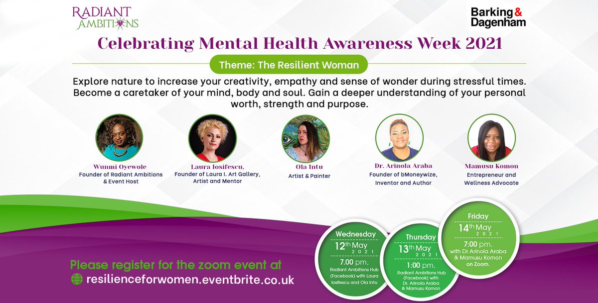 RadianceQueen's tweet photo. The resilient woman knows she can engender worth and value which builds resilience in difficult times? Check out hub where this is happening. https://t.co/N5sit4rZAV
#mentalhealthawareness2021 #theresilentwoman #lifeafterlockdown https://t.co/2K0KobPhGF