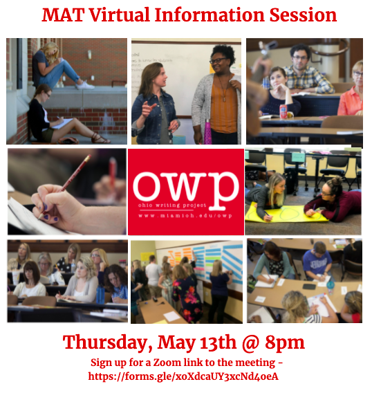 MrsKarenLong's tweet photo. Please share with others! MAT Virtual Information Session! Sign up for the Zoom link here - https://t.co/E2C7Kcu3W4 https://t.co/qyqCW4wkZa