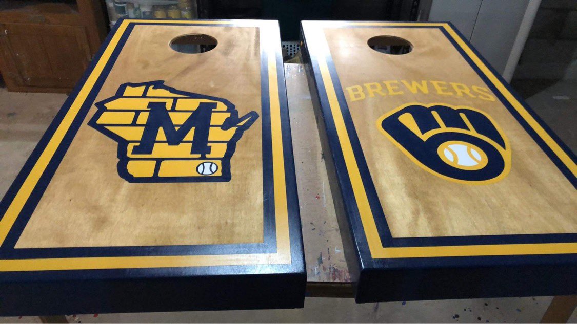 BaseballFahs's tweet image. Check out this awesome, custom made bag toss set that will be a raffle prize during our baseball appreciation day on Saturday!! See you there! 🙌