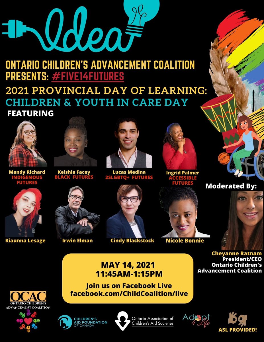 OACAS (@our_children) on Twitter photo This Friday at 11:45AM we will join <a href="/ChildCoalition/">Ontario Children's Advancement Coalition</a>, @Adopt4LifeON, <a href="/KeishiaFacey/">Keishia Facey</a>, <a href="/cblackst/">Cindy Blackstock</a>, <a href="/irwinelman/">Irwin Elman</a> and others on Facebook to discuss important issues re: youth in care, as well as celebrate their contributions to our province. Join us! facebook.com/ChildCoalition/ #CARE4CARE This Friday at 11:45AM we will join <a href="/ChildCoalition/">Ontario Children's Advancement Coalition</a>, @Adopt4LifeON, <a href="/KeishiaFacey/">Keishia Facey</a>, <a href="/cblackst/">Cindy Blackstock</a>, <a href="/irwinelman/">Irwin Elman</a> and others on Facebook to discuss important issues re: youth in care, as well as celebrate their contributions to our province. Join us! facebook.com/ChildCoalition/ #CARE4CARE
