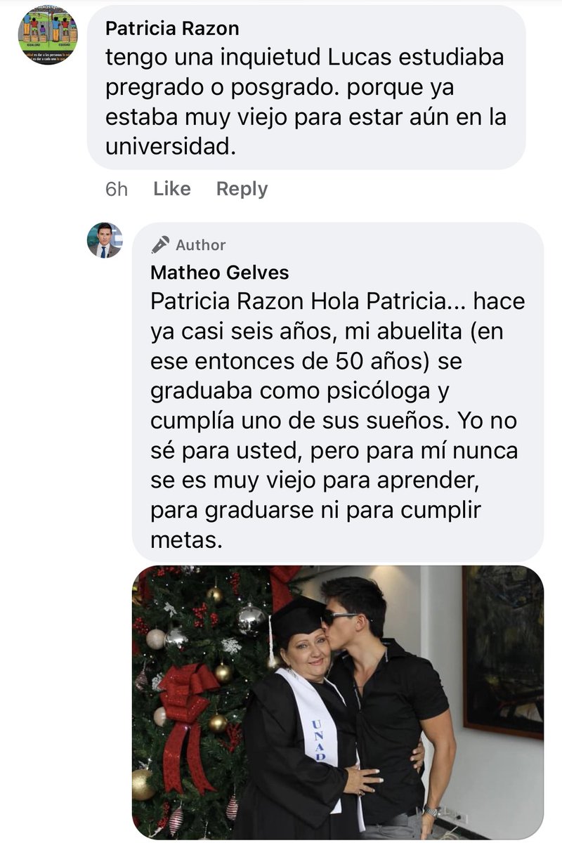 TheoGelves's tweet photo. Ah... y esto pasó en Facebook. Quería compartirlo. https://t.co/CsJpOJbXOw