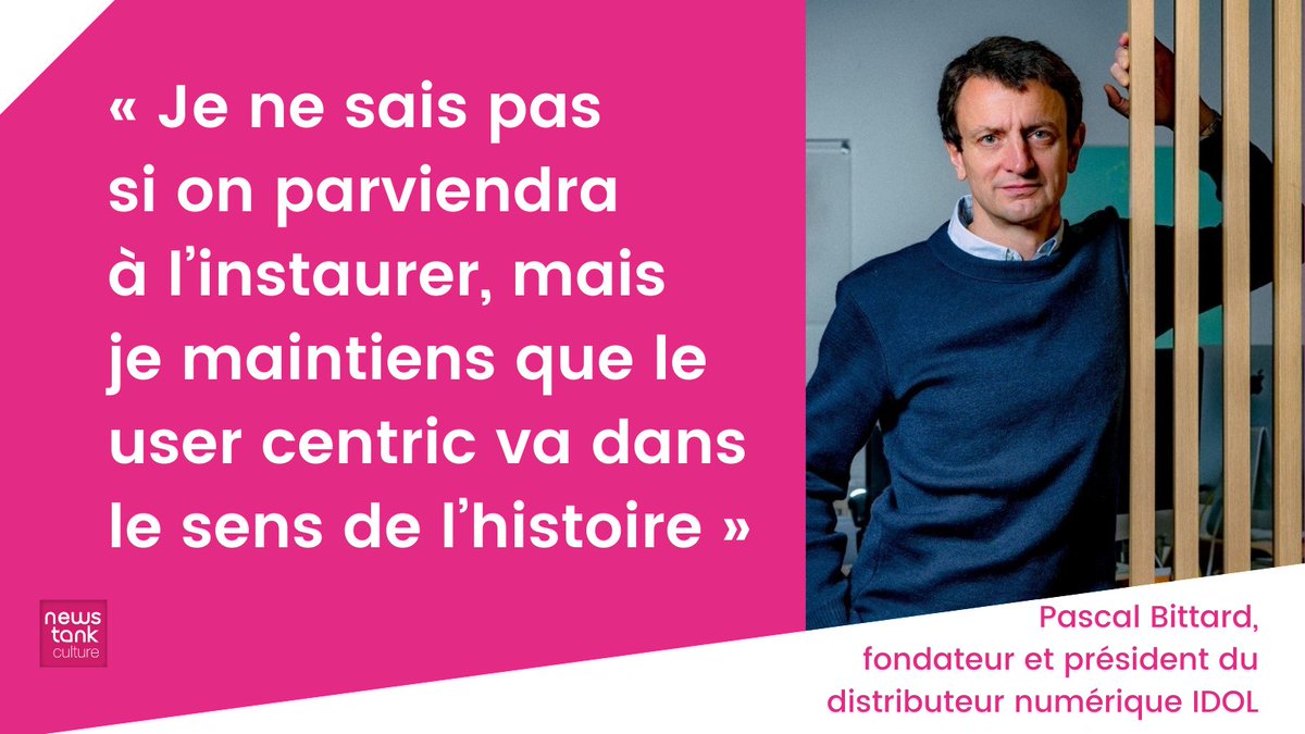 NewsTankCulture's tweet photo. [ENTRETIEN] Pascal Bittard revient sur les 15 ans de la @idol_io, créée en 2006, alors que la musique numérique « n’était pas très développée » en France et « devait représenter 3 % du total du marché », et sur le sujet du #usercentric 

https://t.co/UzEN7gBILq https://t.co/ZCsavbmnxE