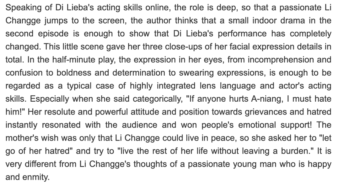 (2) A poetic progression of a passerby hater to a fan, hoping for  #Dilraba's success in the future...solely due to falling in love with Li ChangGe  https://baijiahao.baidu.com/s?id=1699294139952102794&wfr=spider&for=pc  #DilrabaDilmurat  #Dilireba  #迪丽热巴  #长歌行  #TheLongBallad