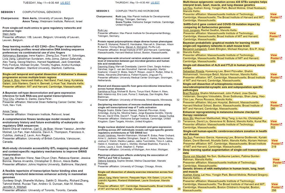 manoliskellis's tweet photo. CSHL #BoG21 starting now! So excited! And so proud #CarlesBoix speaks today, @YangJiekun speaks Thu, #LeiHou @iljungr @ben_lengerich #SebastianPineda @Brad_Ruzicka #AlvinShi #NaSun #DjunaVonMaydell #XushenXiong present posters. Yes it is our favorite meeting ;-) Great week ahead! https://t.co/kilWFadJi7
