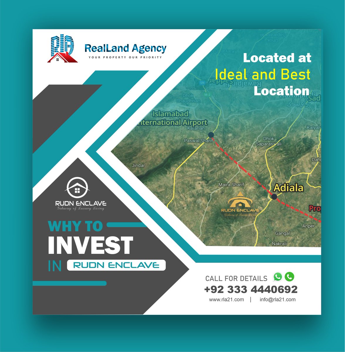 RLAofficiall's tweet photo. We're located at the most wholesomeness spot!
Come to a lifestyle which opens up a new future.
Rudn Enclave lifestyle!
CONTACT NOW.
🌐 https://t.co/UZTqXY2Utw
✉️ info@rla21.com
________
#RUDNENCLAVE #realland #rla21 #RealEstate #Investment #Adyalaroad #Rawalpindi https://t.co/xy8RDuXrqx