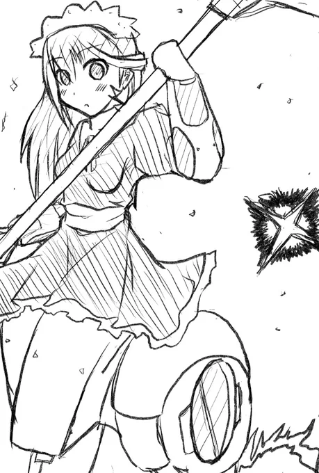 メイドの日2日目なので宇佐元さん描きました。 