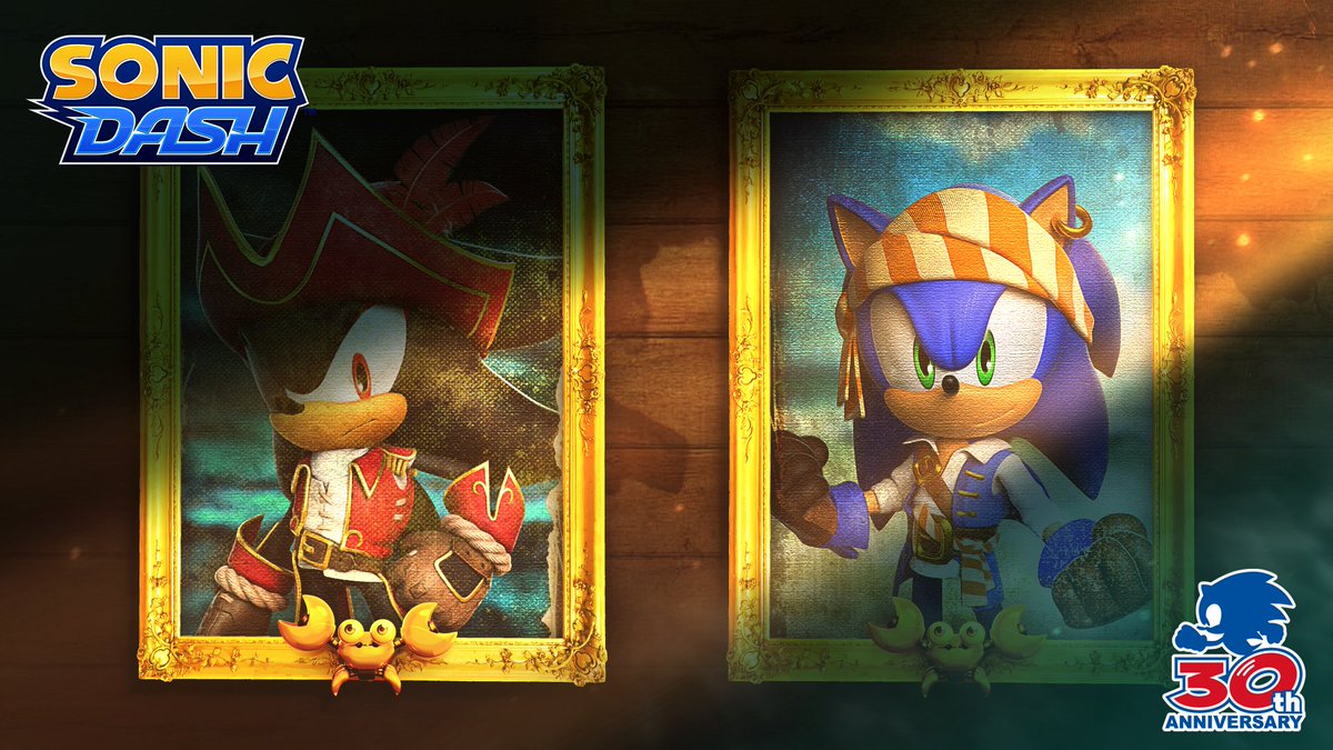 Pirate Sonic and Shadow join Sonic Dash - Tails' Channel