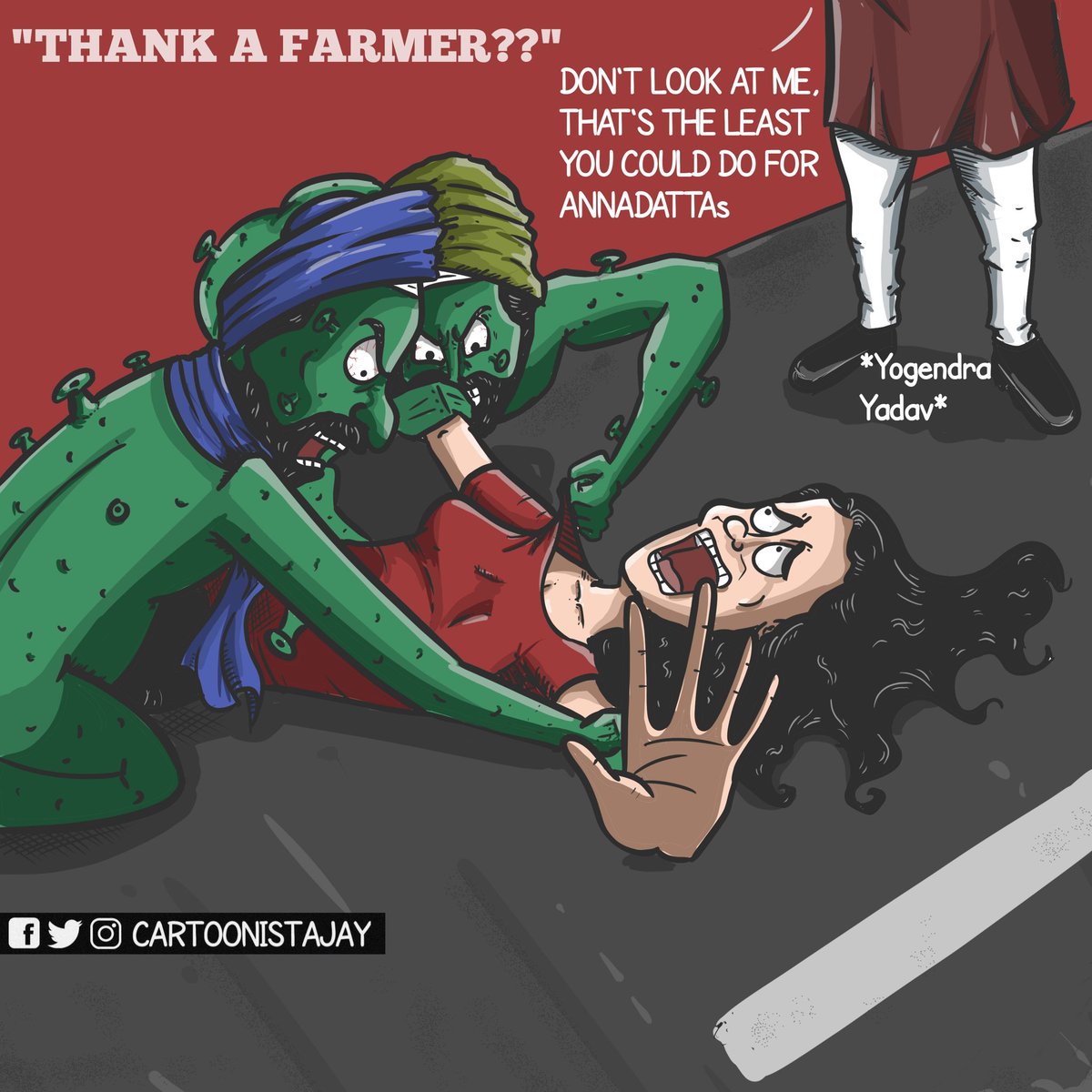 भाई .@Cartoonistajay 1000 शब्दों को एक cartoon में पिरो दिया।

#Rape #farmersrprotest
