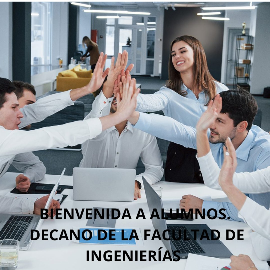 Decano Santos Prieto F. de la Facultad de Ingenierías, Tecnologías e Innovación da la bienvenida a nuestros alumnos.

uac.cl/saludo-bienven…