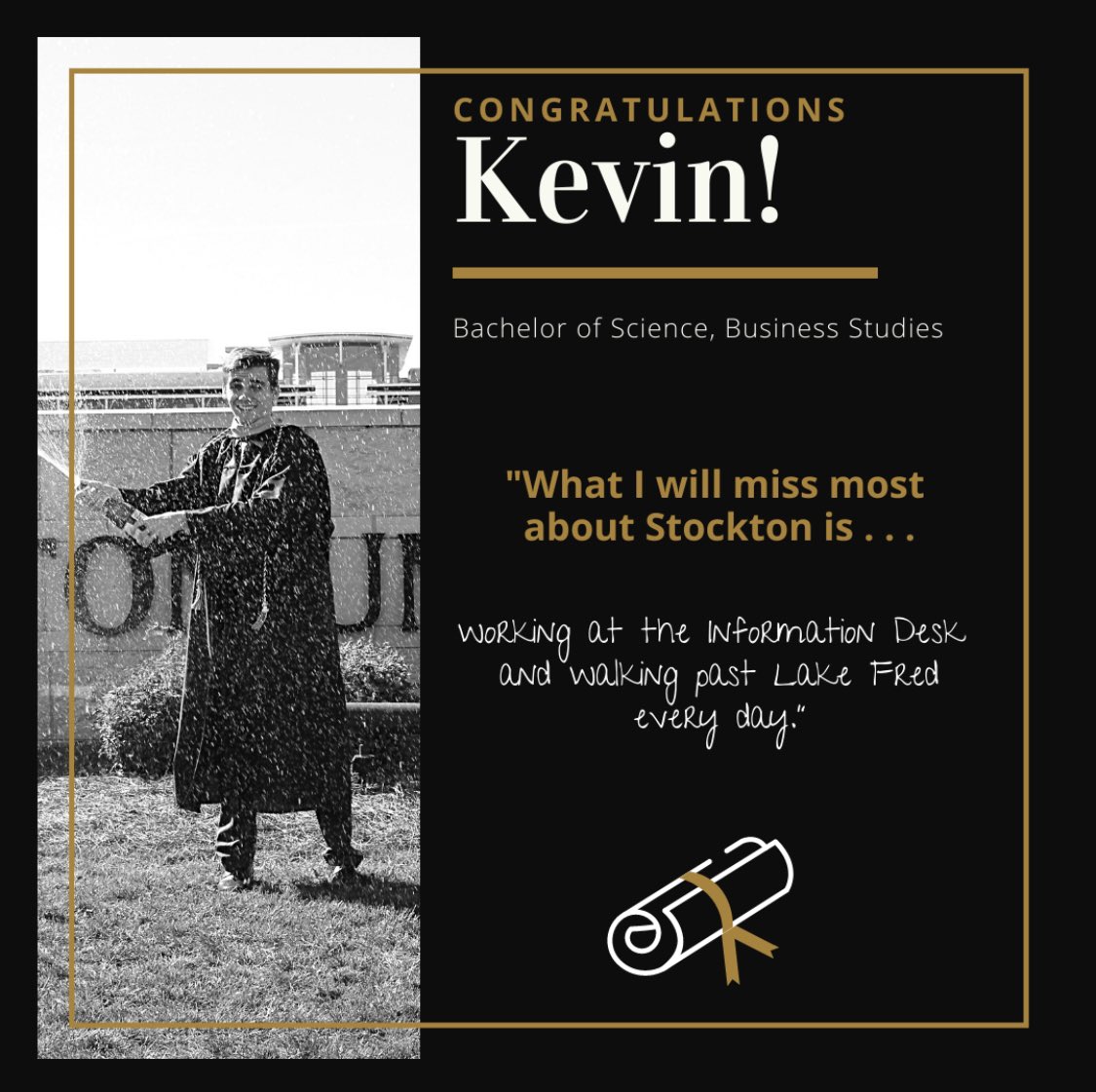All week, we will highlight our graduating student staff on their commencement days! Today we highlight Audrey, Nili, Brittany, Jamie, Kevin, Jay, Alex, and Jessica. Thank you for your service to our office and campus community... best wishes!
#stocktonu2021 #stocktonuniversity