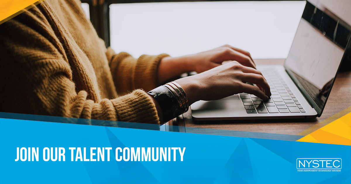 Want to work at NYSTEC but don’t see a current opening that suits your skills? Join our Talent Community and stay closely engaged with our Talent Management team. Be a part of a growing company that is making an impact. bit.ly/36gw907