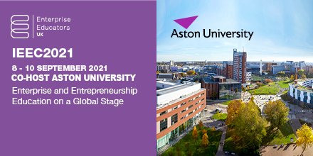 Enterprise Educators (@eeuk) on Twitter photo We are excited to announce that our annual #Ented conference @IEEC2021 co-hosted with <a href="/AstonUniversity/">Aston University</a> 8-10 Sept is open for registrations & the call for contributions is also live #Joinin #Participate #Contribute ieec.co.uk We are excited to announce that our annual #Ented conference @IEEC2021 co-hosted with <a href="/AstonUniversity/">Aston University</a> 8-10 Sept is open for registrations & the call for contributions is also live #Joinin #Participate #Contribute ieec.co.uk