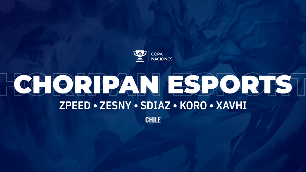 TFTLiga's tweet photo. Buenos días, que mejor manera de empezar la mañana presentando a este equipazo chileno
Que el dios del choripan esté de su lado
🇨🇱 #Zpeed
🇨🇱 @matiaszesny_
🇨🇱 #sdiaz
🇨🇱 #Koro
🇨🇱 @xavhidlh
#CopaNacionesTFT https://t.co/XCvGp9PhUR