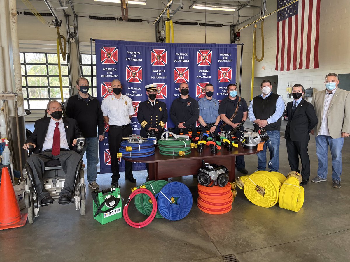 Jim Langevin (@jimlangevin) on Twitter photo I’m proud to deliver $1M in federal funding for the brave men and women of <a href="/WarwickFD/">Warwick Fire Dept</a>, which the department is already using to buy newer, lighter, and safer equipment.
This <a href="/DHSgov/">Homeland Security</a> grant will expand training, protect the force, and improve public safety! I’m proud to deliver $1M in federal funding for the brave men and women of <a href="/WarwickFD/">Warwick Fire Dept</a>, which the department is already using to buy newer, lighter, and safer equipment.
This <a href="/DHSgov/">Homeland Security</a> grant will expand training, protect the force, and improve public safety!